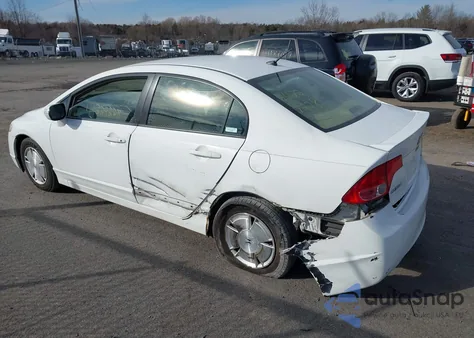 2007 Honda Civic Hybrid from USA, damaged, VIN JHMFA362X7S027236